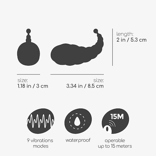 Crushious Vibrator Ei mit Fernbedienung Lila