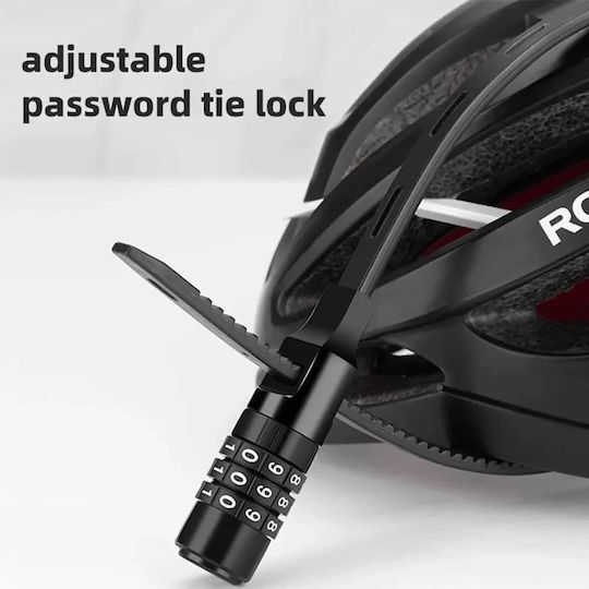 Bicycle Helmet Lock Combination Lock 0.5m Black