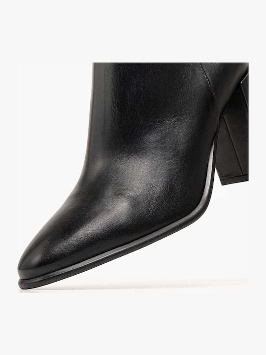 Leather Women's Ankle Boots Black