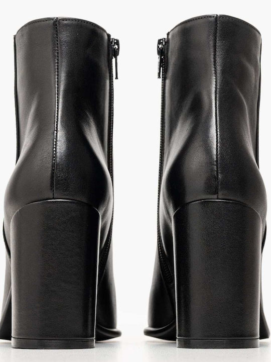 Leather Women's Ankle Boots Black