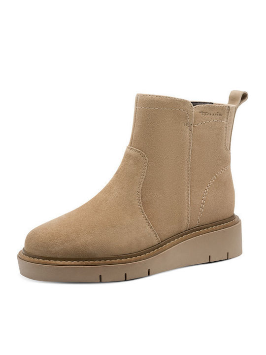 Leather Women's Ankle Boots Brown
