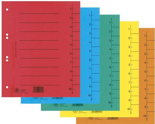 Donau Divider Cardboard A4 235x300mm 1-10 1 Pack