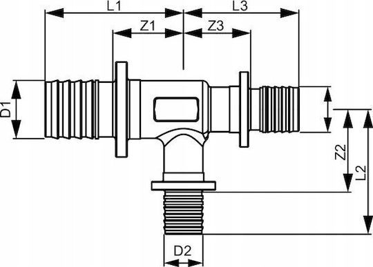 Tece Μπρούντζινο Μειωτικό Ταφ 25 X 16 X 16mm 760516