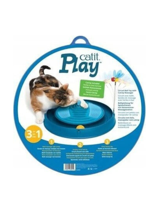 Catit Track Catit Play 'n Scratch Massage Catnip 4 X 36 X 39.5 Cm Blue 12313616 22517430019