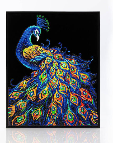 Diamond Dotz Adults Flocked Neon Peacock