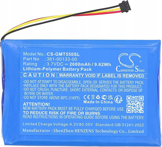 Battery Type 361-00133-00 Garmin Navigation Tread 5.5 Zumo Xt Cs-gmt550sl