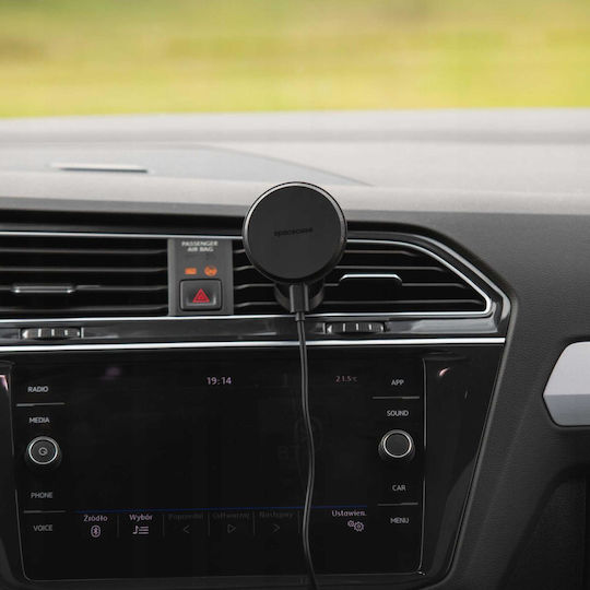 Car Mobile Mount Spacecase Wm11b Air Vent Wireless Magnetic Charging Magsafe 15w Black 5905719119690 5905719119690