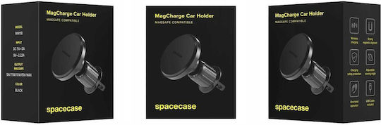 Car Mobile Mount Spacecase Wm11b Air Vent Wireless Magnetic Charging Magsafe 15w Black 5905719119690 5905719119690