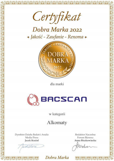 Bacscan Μετρητής Αλκοόλ