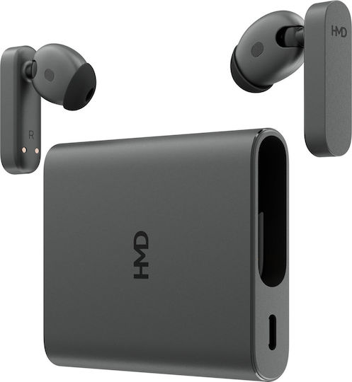 Nokia Amped Buds Bluetooth Handsfree Căști cu Rezistență la Transpirație și Carcasă de Încărcare Negru