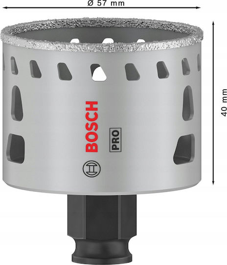 Bosch Ποτηροτρύπανo Ξηρής Κοπής με Διάμετρο 57mm