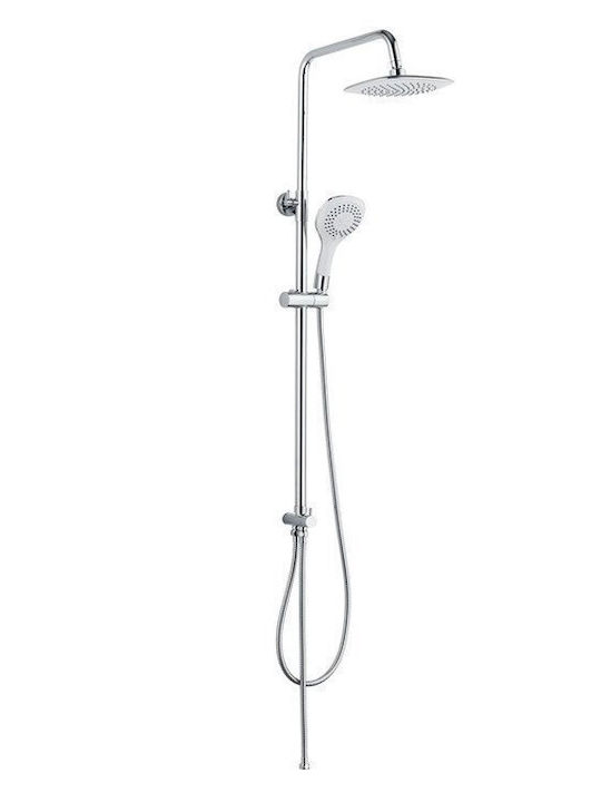Domoletti Duschsäule ohne Armatur Silber Domoletti Duschsäule ohne Armatur Silber