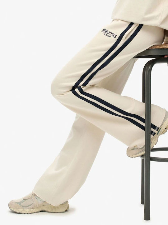Superdry Παντελόνι Φόρμας Μπεζ