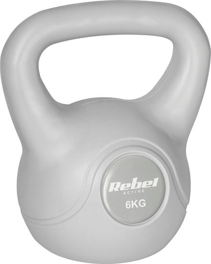 Rebel Active 6 Kg Gray Bituminous Kettlebell