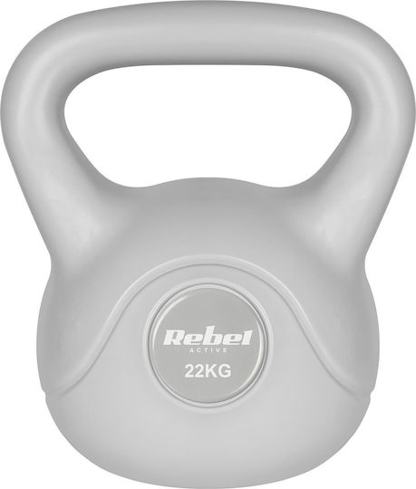 Rebel Active 22 Kg Gray Bituminous Kettlebell