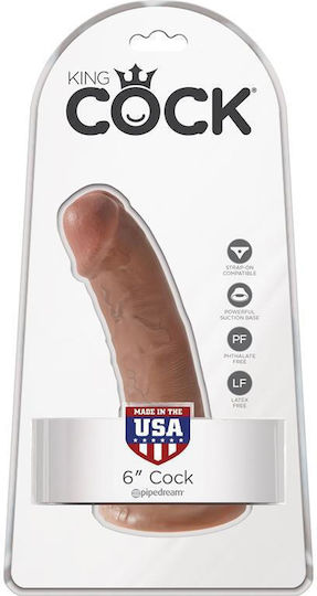 King Cock Realistischer Vibrator 16,7cm Braun