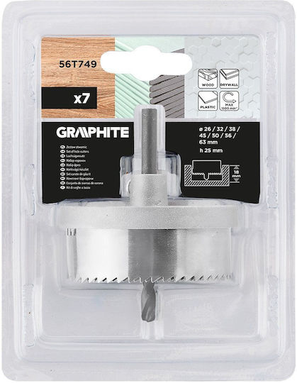 Graphite Diamond Hole Saw Set for Wood