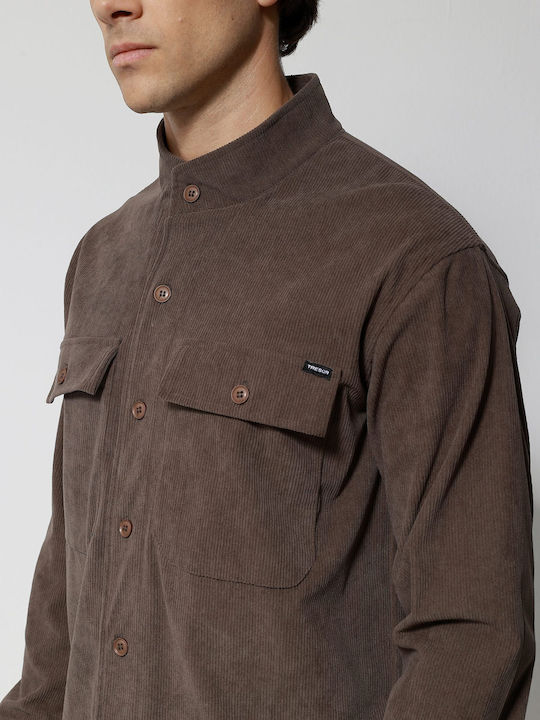 Μακρυμάνικo Overshirt Stone