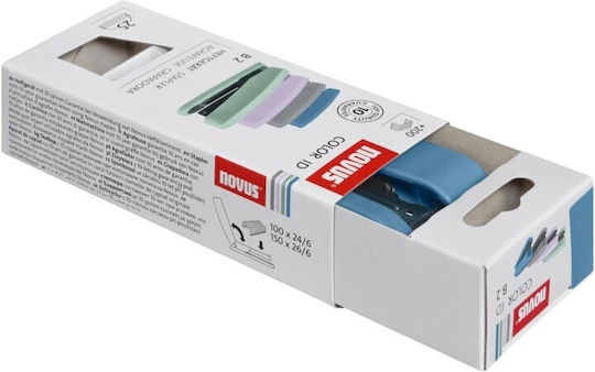 Novus B2 Colorid Stapler + Staples Blue