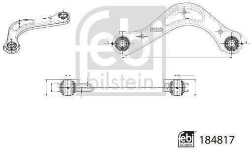Arm Wheel Suspension Febi Bilstein 184817