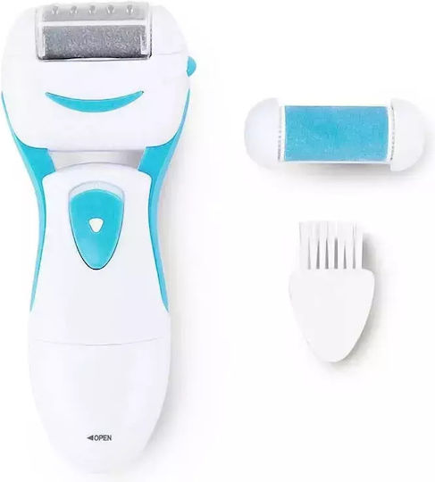 Personal Pedi Foot Care System Waterproof Electric Foot File White Light Blue