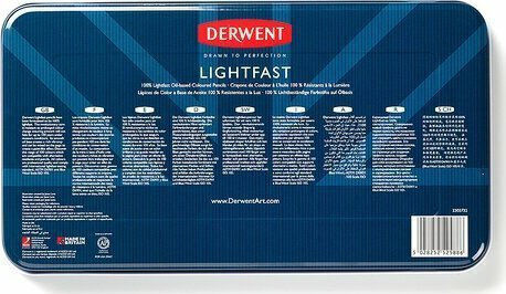 Derwent Derwent Μολύβι Lightfast Κασετίνα Pk/72
