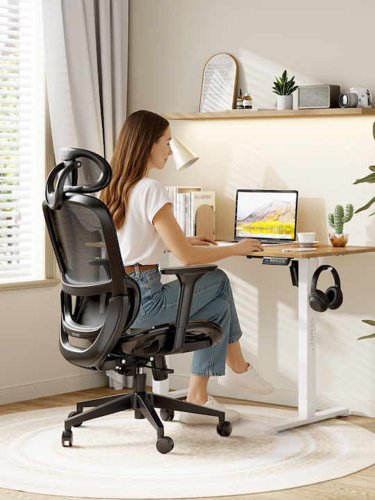 Stuhl Büro mit Armen Black SENSE7