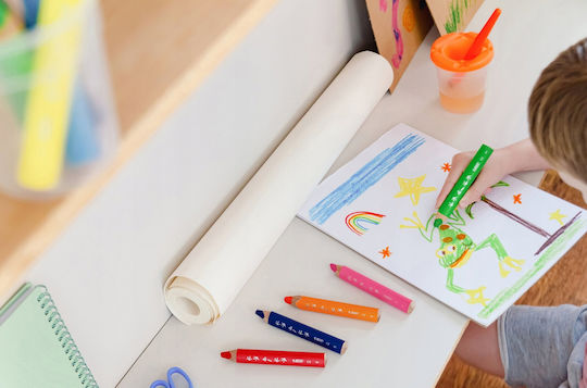 Teka Creioane Kids Multisuprafață + Temp 10+1 Culori