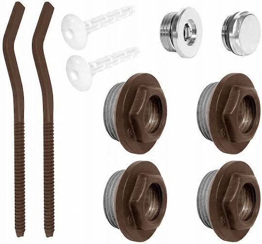 878-200-19 Kfa Radiator Accessories Set Radiator Plugs Hooks In Copper Color
