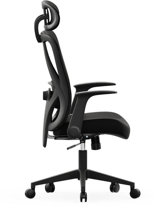 Καρέκλα Γραφείου με Μπράτσα Black SENSE7
