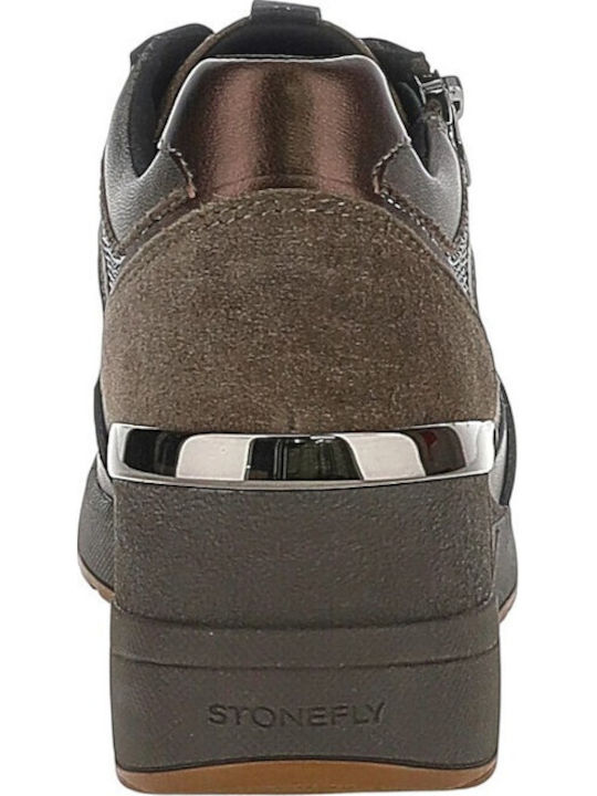 Sneakers Brown Metal
