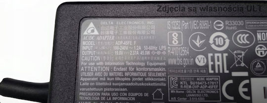 Acer Laptop Power Supply Acer Kp.04501.016 Power Supply Adapter