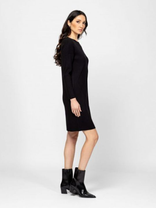 Mini Φόρεμα Πλεκτό Black