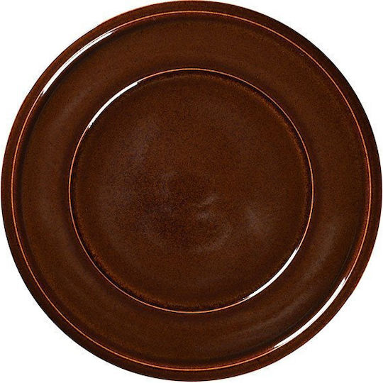 Secret de Gourmet Πιάτο Ρηχό Γκρι με Διάμετρο 24cm