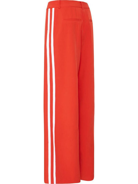 Damen Stoff Hose Red