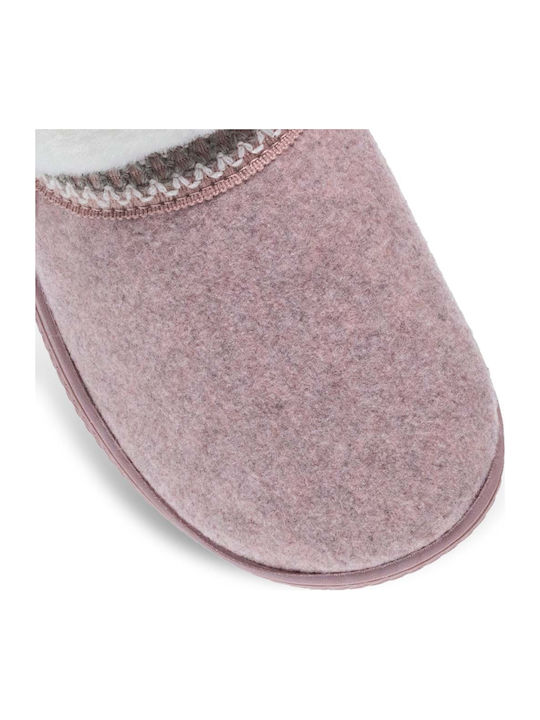 Closed-Toe Women's Pink Slippers
