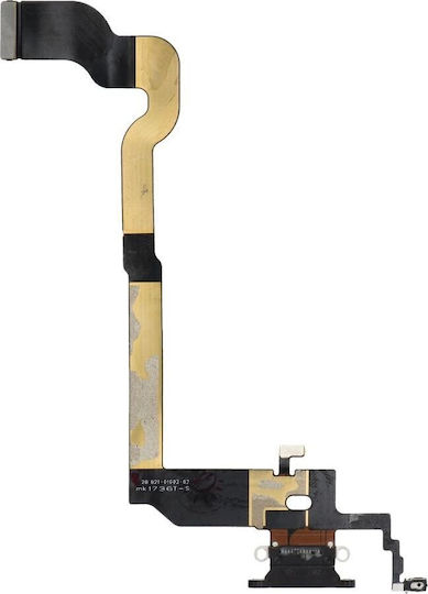 Charging Flex Cable USB iPhone X Black Used OEM
