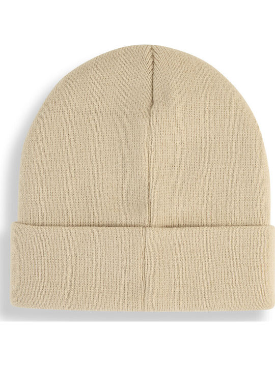 Beanie Männer Beanie Gestrickt in Beige Farbe