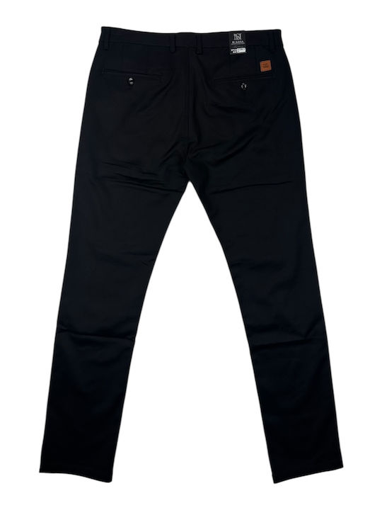 Herrenhose Chinos Entspannt Passform Schwarz
