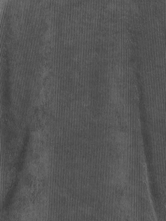 Moutaki Γυναικείο Κοτλέ Σακάκι Grey