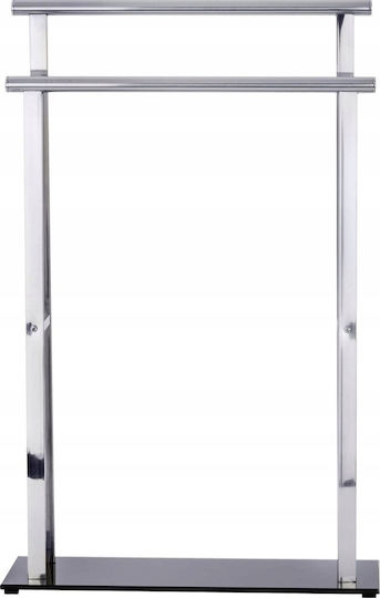 Wenko Towels Double Wall-Mounted Bathroom Rail ​52x81.5cm Inox Silver