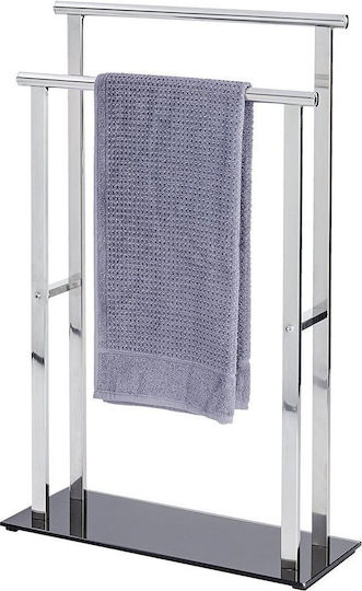 Wenko Towels Double Wall-Mounted Bathroom Rail ​52x81.5cm Inox Silver