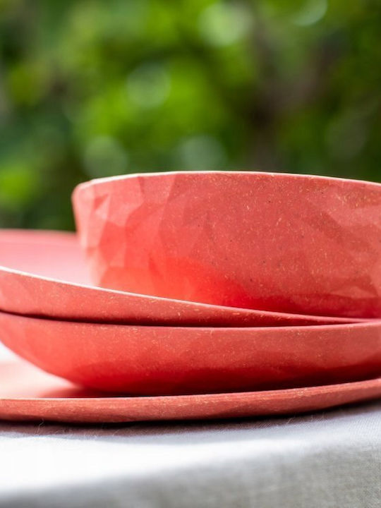 Koziol Deep Grey Serving Plate with Diameter 22cm 4 Pieces