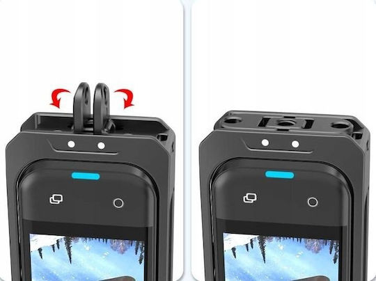 Frame Mount Holder Case Frame 2x Iso Gopro + Cap Insta360 X5 Pu759b