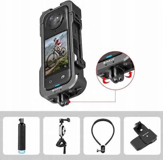 Suport Cadru Husă Cadru 2x Iso GoPro + Capac Insta360 X4 Pu981b