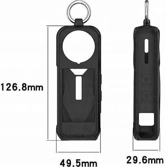 Silicone Protective Case Cover Insta360 X5 Insta 360 X 5 Sya002918301b Black
