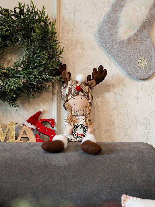 Home&Styling Collection Plüsch Weihnachtsfigur Dekoration 51 Cm