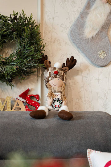 Home&Styling Collection Плюшена Коледна Декорация 51 См