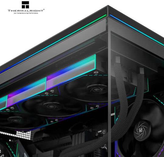 Thermalright TL-M10 Vision Gaming Micro Tower Кутия За Компютър Със Страничен Прозорец И ARGB Осветление LCD Дисплей