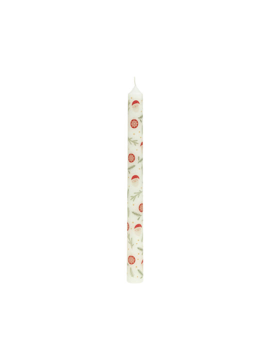 Lumânare Decorativă Santa Conic Albă 24.5cm 2 Bucăți